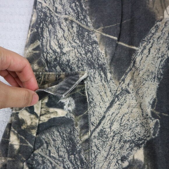 Mossy Oak Vintage Patched Cargo Pants Real Tree Camo 38x32 - Picture 6 of 8